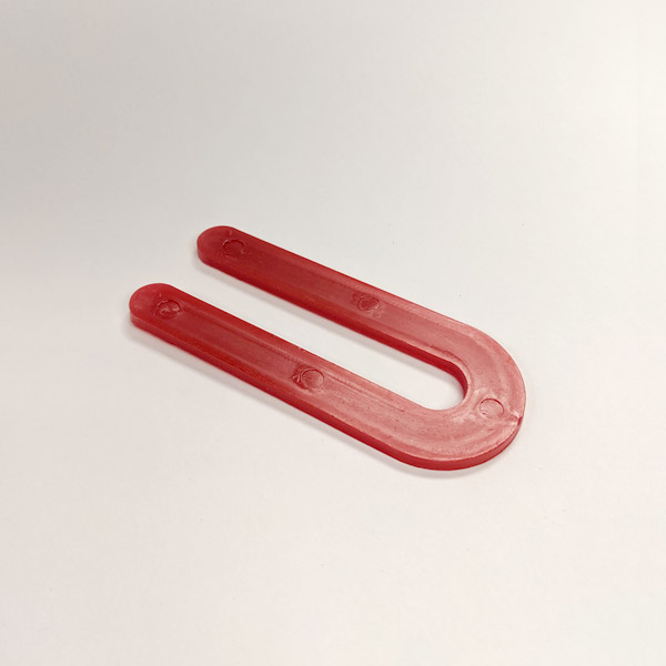 Long Small U-shaped Plastic Shim 1/8″