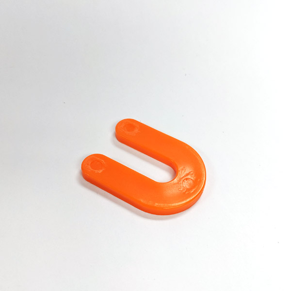 Small U-shaped Plastic Shim 3/16″
