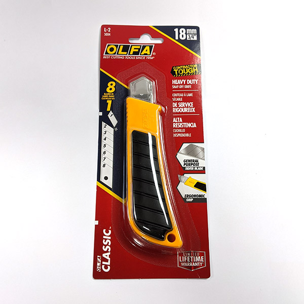 18mm Heavy-Duty Utility Utility Knife with Anti-Slip Grip