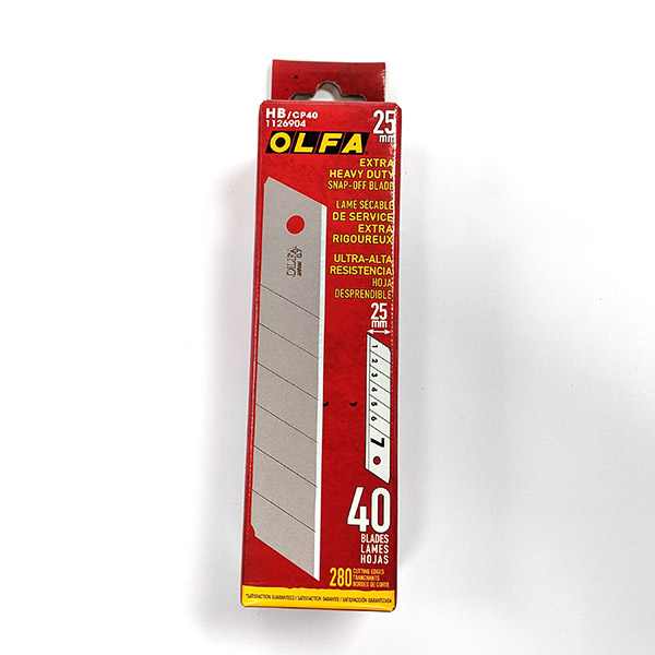 25mm Extra Heavy-Duty Silver Snap-Off Blade 40pk