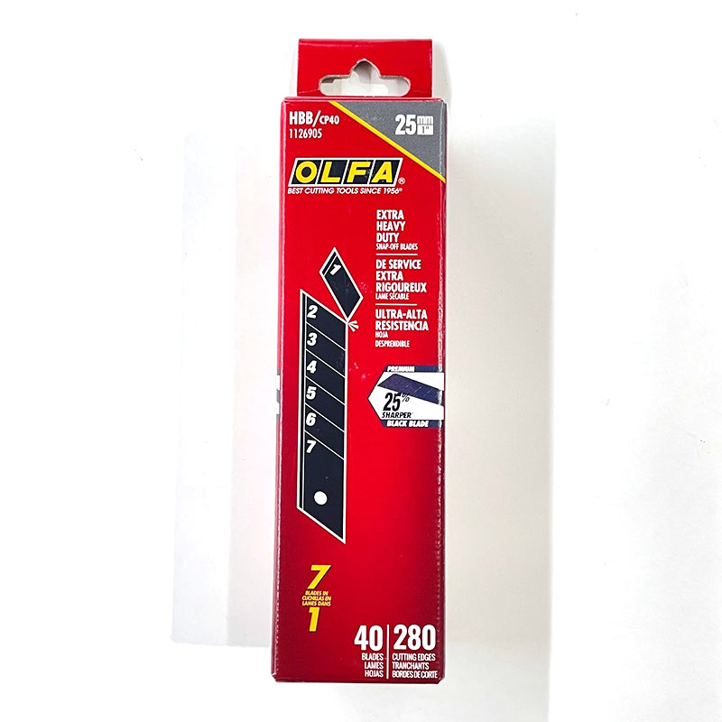 25mm Extra Heavy-Duty Snap-Off Blade 40pk