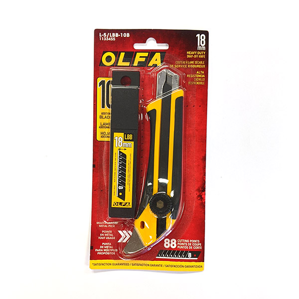 Heavy-Duty Fiberglass-Reinforced Ratchet-Lock Utility Knife with Multi-Pick & Ultrasharp Blades